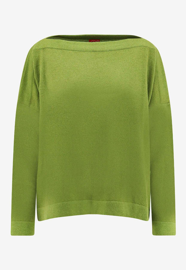 F Cashmere Daisy 1 Cashmere Sweater        Green MDAISYTKP17_Green_35065823