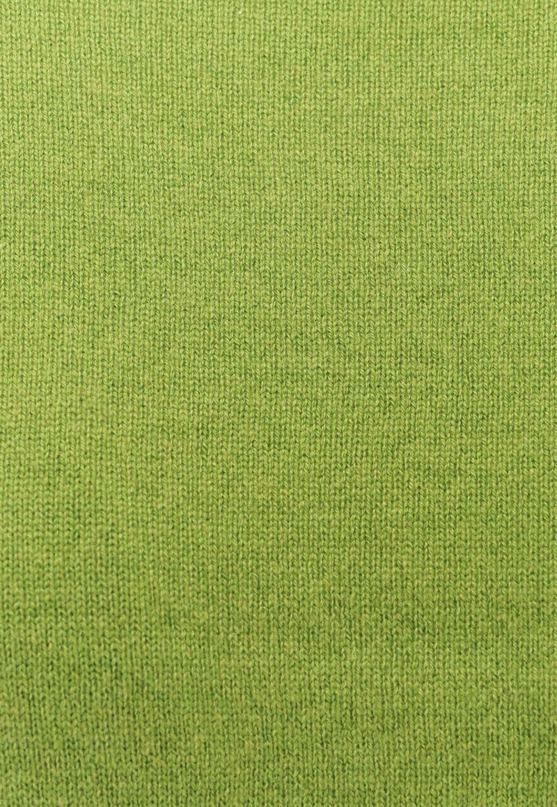 F Cashmere Daisy 1 Cashmere Sweater        Green MDAISYTKP17_Green_35065823