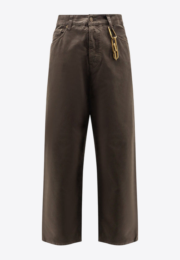 DARKPARK Straight-Leg Chained Pants Brown MTR11FAP050092_Darkbrown_35065928