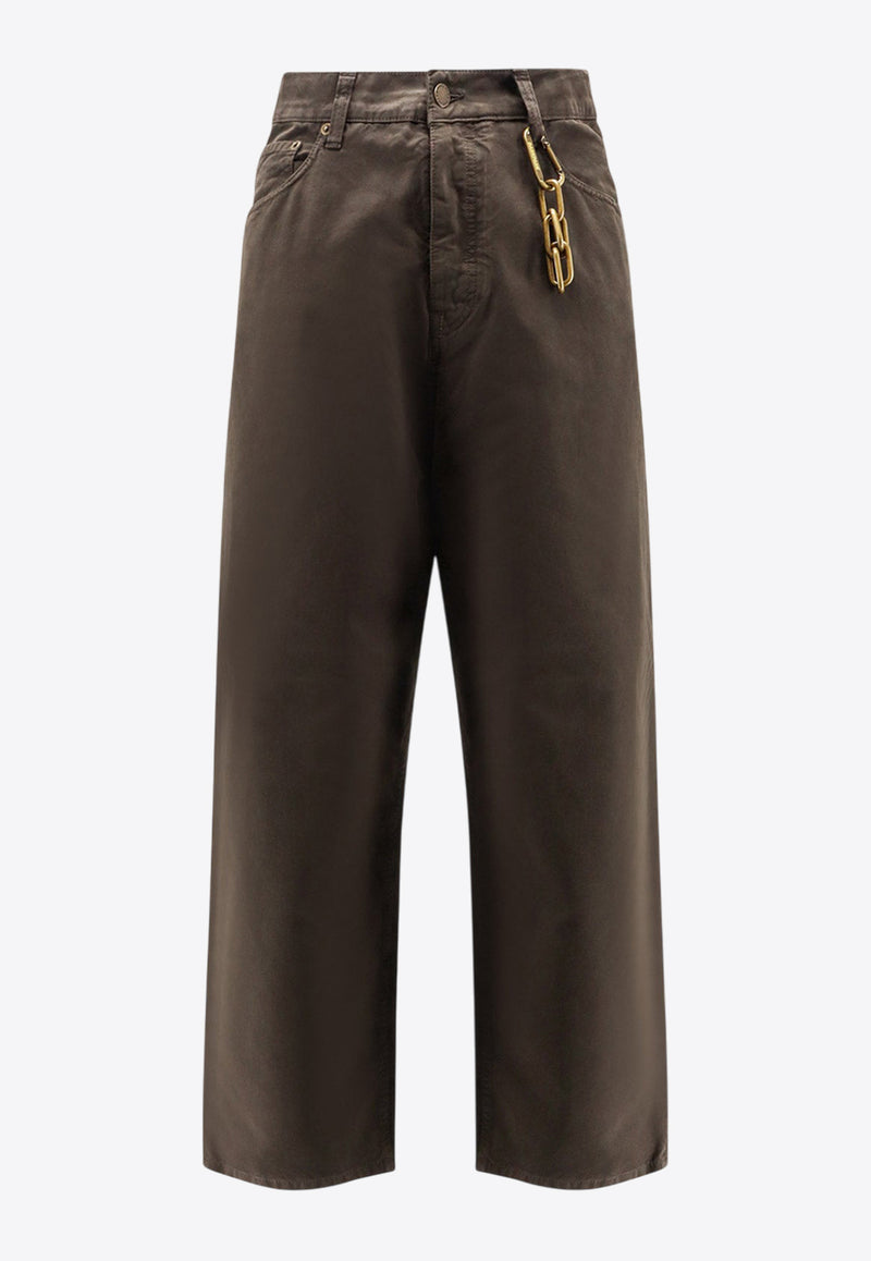 DARKPARK Straight-Leg Chained Pants Brown MTR11FAP050092_Darkbrown_35065928