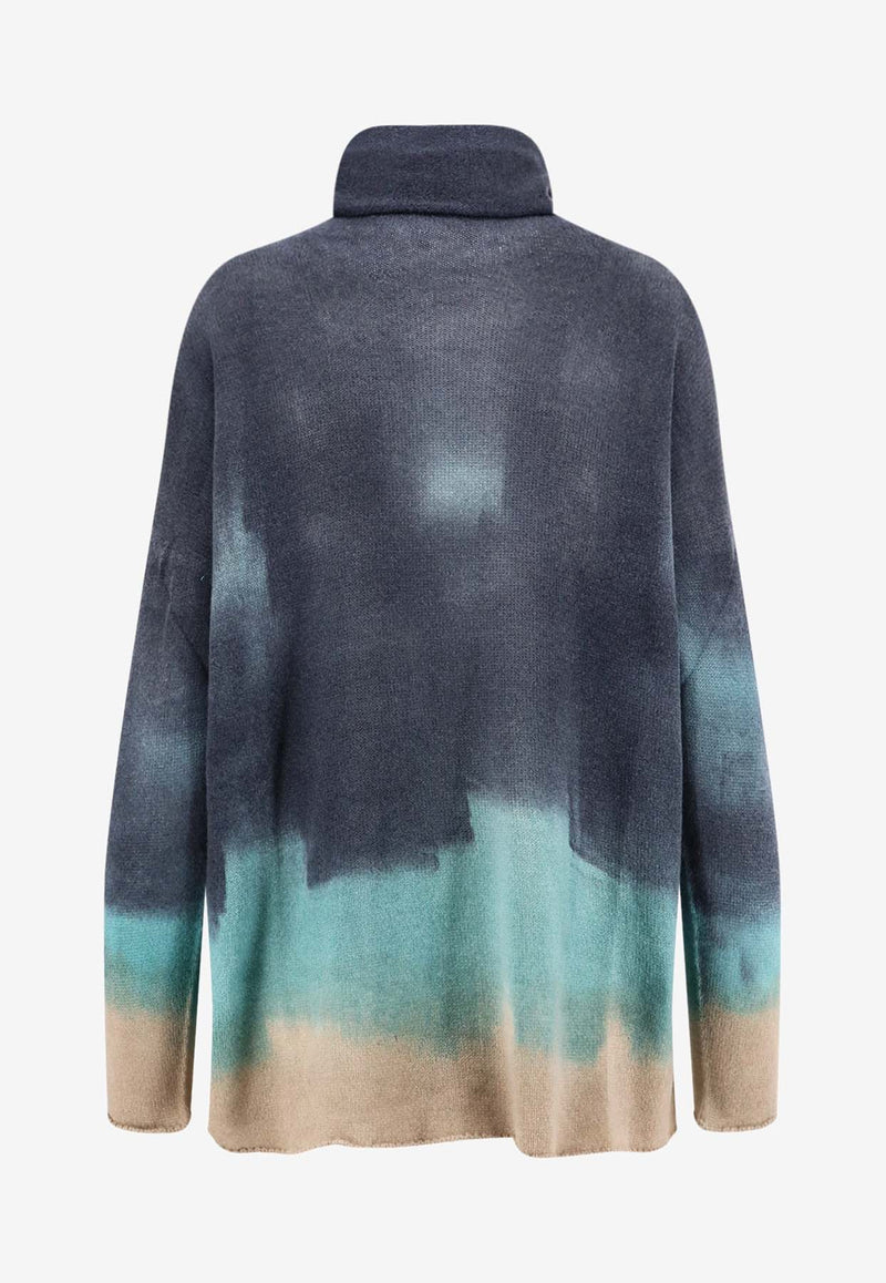 F Cashmere Bruco 7 Cashmere Turtleneck Sweater Multicolor MBRC07GKA0601_Black_35066008