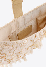 Staud Alana Sequined Shoulder Bag Cream H25P4012BVCRM_White_35066058