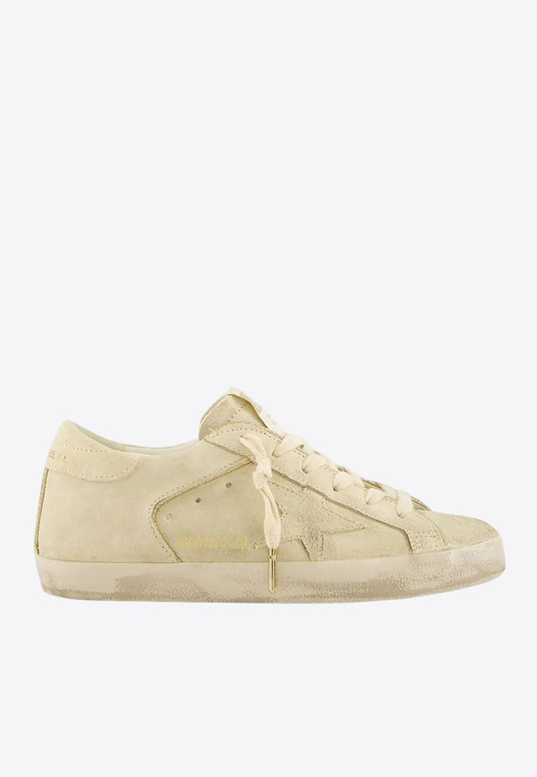 Golden Goose DB Super-Star Distressed Suede Sneakers Beige GWF00103F007560_15110