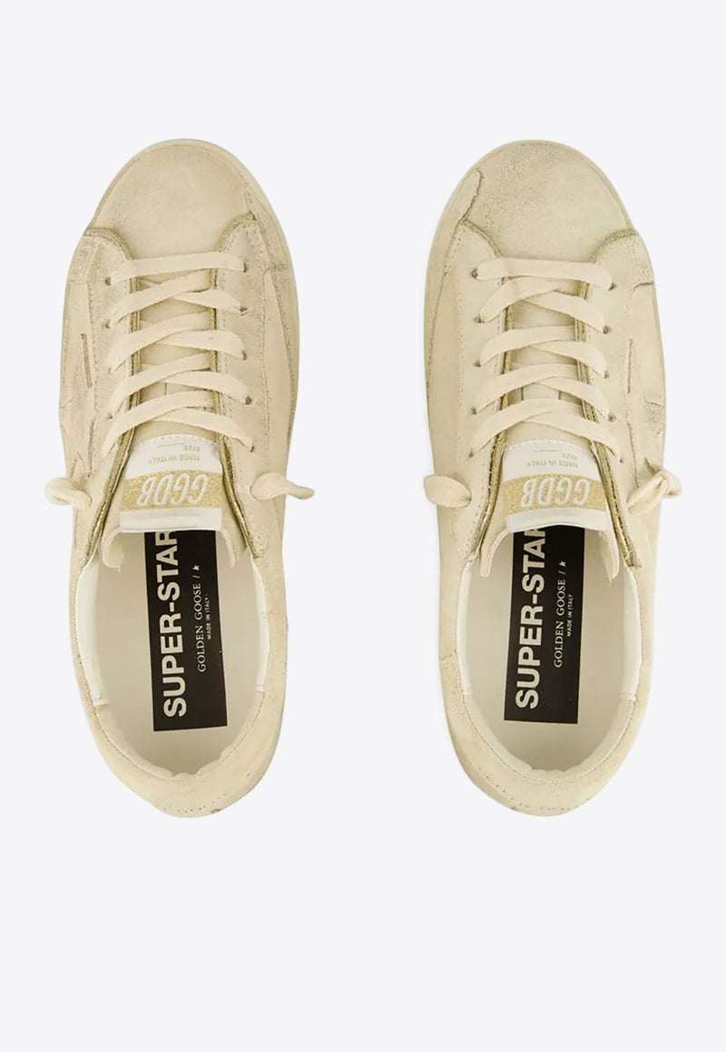 Golden Goose DB Super-Star Distressed Suede Sneakers Beige GWF00103F007560_15110