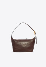 Miu Miu Embossed Logo Nappa Leather Shoulder Bag Brown 5NE841AEFX_F0NBL