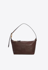 Miu Miu Embossed Logo Nappa Leather Shoulder Bag Brown 5NE841AEFX_F0NBL