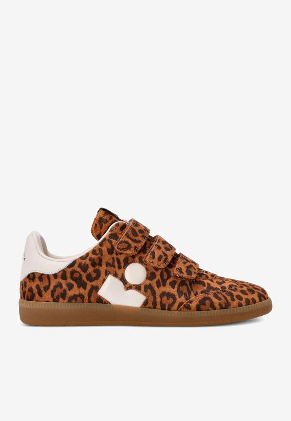 Isabel Marant Beth Leopard Suede Low-Top Sneakers Brown BK0013FAC3E08S_LEEC
