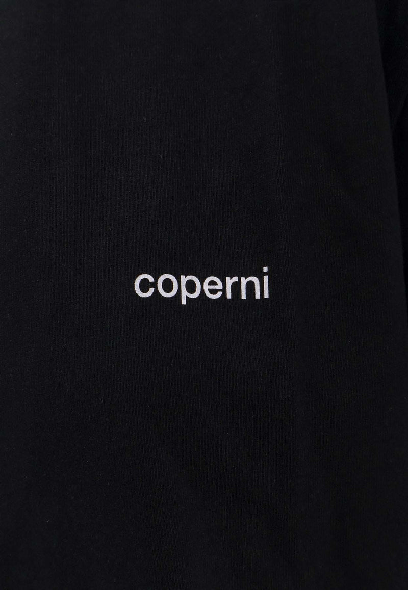 Coperni Logo Print Boxy T-shirt Black COPJS03F5036BLKWHT_Blackwhite_35066032