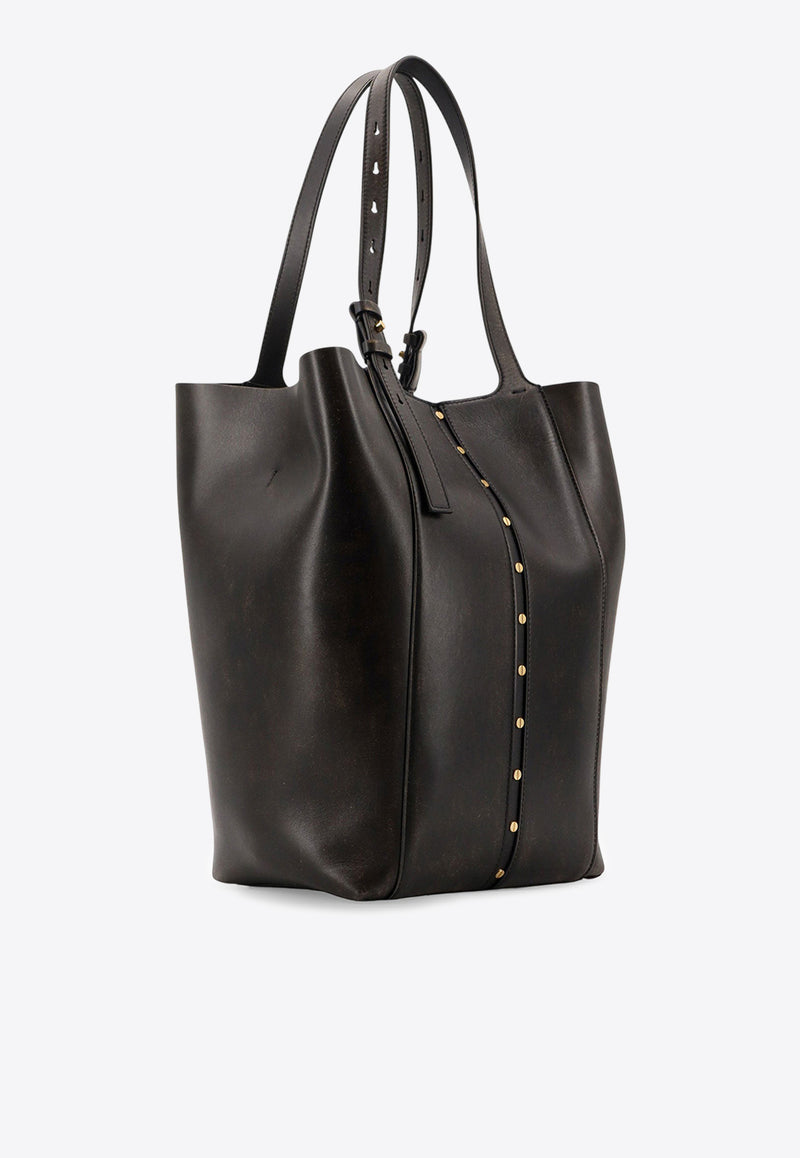 Golden Goose DB 24.7 Vintage Leather Shoulder Bag Black GWA00632A00086790100_Black_31276438