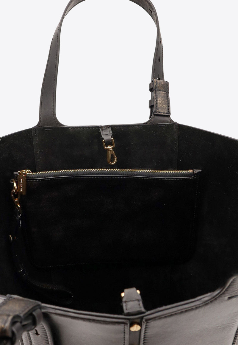Golden Goose DB 24.7 Vintage Leather Shoulder Bag Black GWA00632A00086790100_Black_31276438