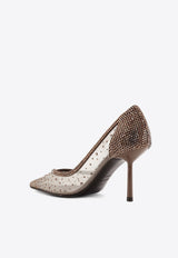 Le Silla Nicole 80 Rhinestone Mesh Pumps Brown 4191E080BXPPKAB793_Wall_35065968