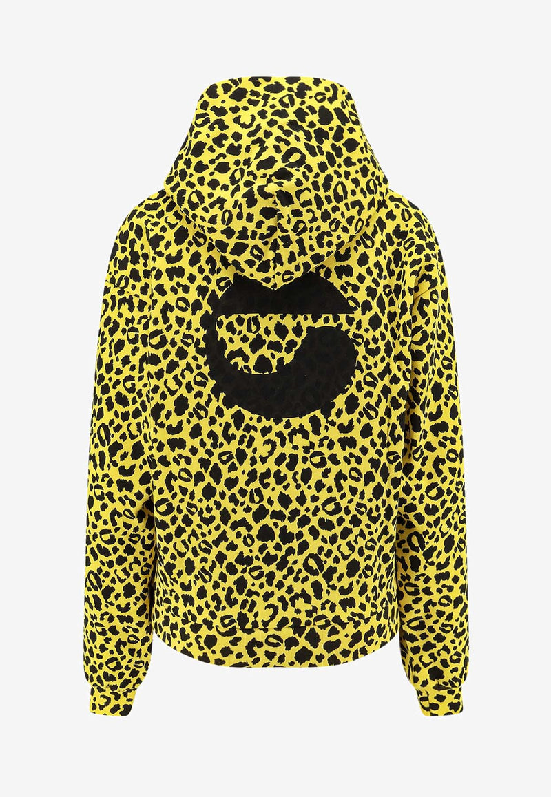 Coperni Leopard Print Hooded Sweatshirt Yellow COPJS15PF5035PRI_Print_35065955