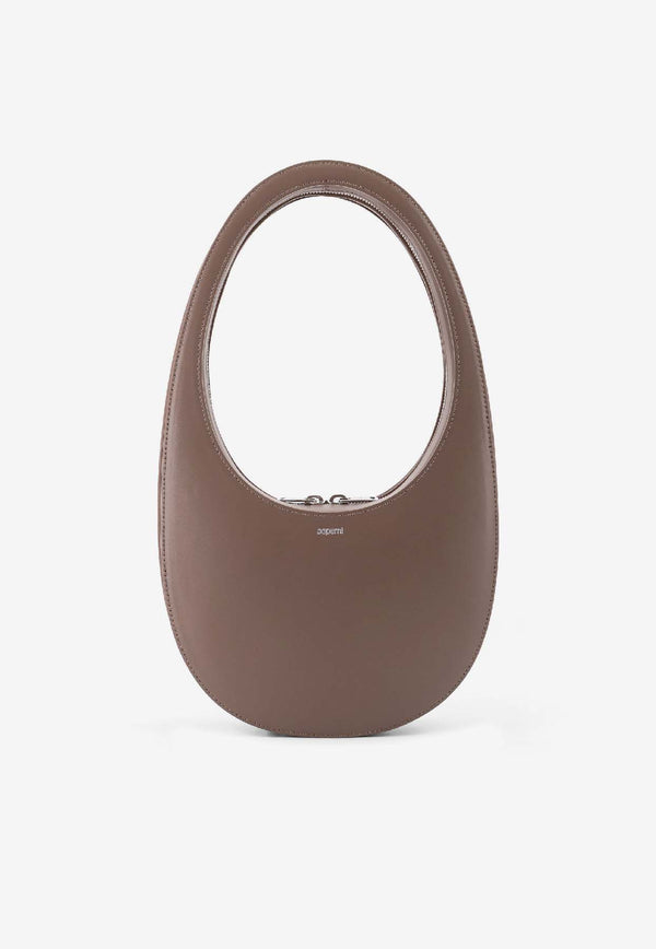 Coperni Swipe Leather Hobo Bag Brown COPBA01F6004BRW_Brown_35066069