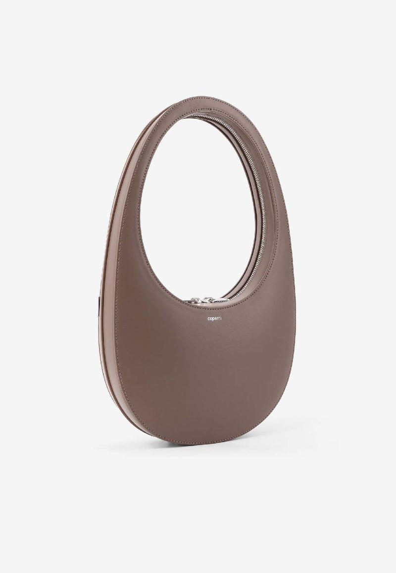 Coperni Swipe Leather Hobo Bag Brown COPBA01F6004BRW_Brown_35066069