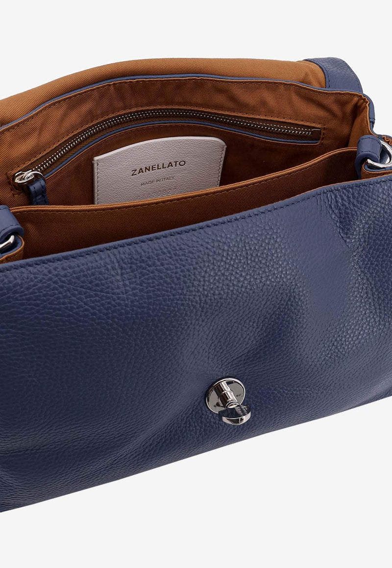 Zanellato Small Postina Shoulder Bag Blue 0680100050000SZ0536_Blupavon_35065894