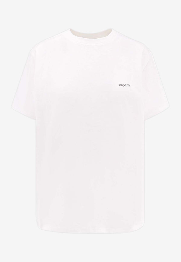 Coperni Logo Print Boxy T-shirt White COPJS03F5036WHTBLK_Whiteblack_35066011