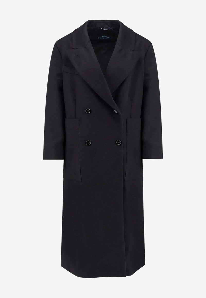 Paltò Giada Double-Breasted Wool Coat Black B51PDGIADCASNER_Black_35065815
