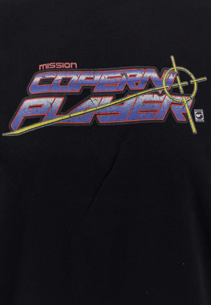 Coperni Graphic Print T-shirt Black COPJS16PF5041BLKMUL_Blackmulti_35065857