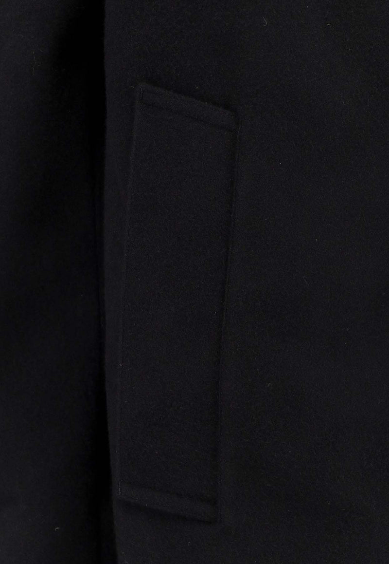 Paltò Cantuccio Single-Breasted Wool Coat Black B51PUCANTFWONER_Black_35065787
