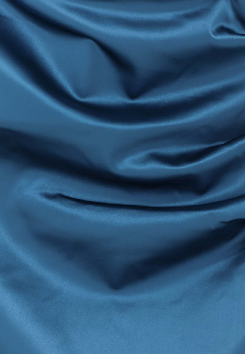 CHIARA BONI La Petite Robe Arya Satin Draped Mini Dress Blue ABCARYASATBS67260_Tealblu_35065938