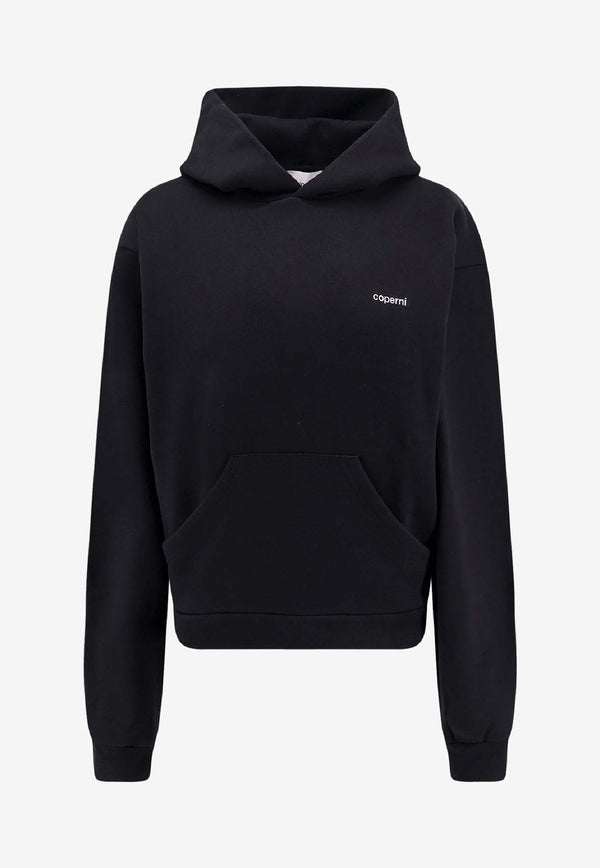 Coperni Essential Logo Print Hoodie Black COPJS15F5035BLKWHT_Blackwhite_35065986