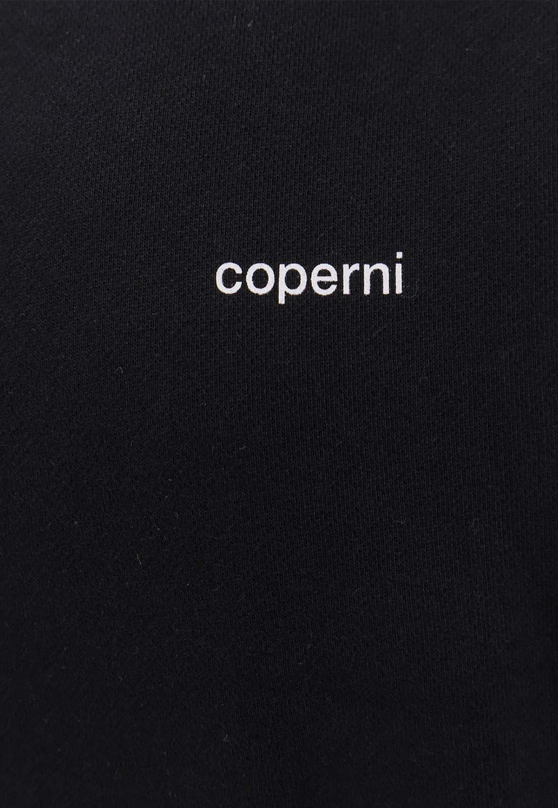 Coperni Essential Logo Print Hoodie Black COPJS15F5035BLKWHT_Blackwhite_35065986