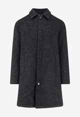 Paltò Cantuccio Single-Breasted Wool Coat Gray B51PUCANTNEONGRI_Grey_35065915