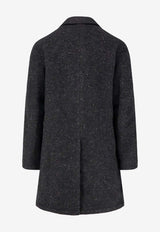 Paltò Cantuccio Single-Breasted Wool Coat Gray B51PUCANTNEONGRI_Grey_35065915
