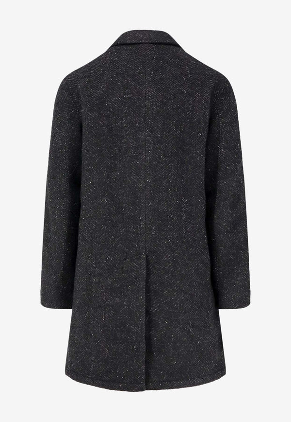 Paltò Cantuccio Single-Breasted Wool Coat Gray B51PUCANTNEONGRI_Grey_35065915