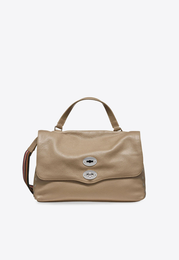 Zanellato Medium Postina Leather Shoulder Bag Gray 0680100050000MZ0160_Graycreta_35065876