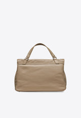 Zanellato Medium Postina Leather Shoulder Bag Gray 0680100050000MZ0160_Graycreta_35065876