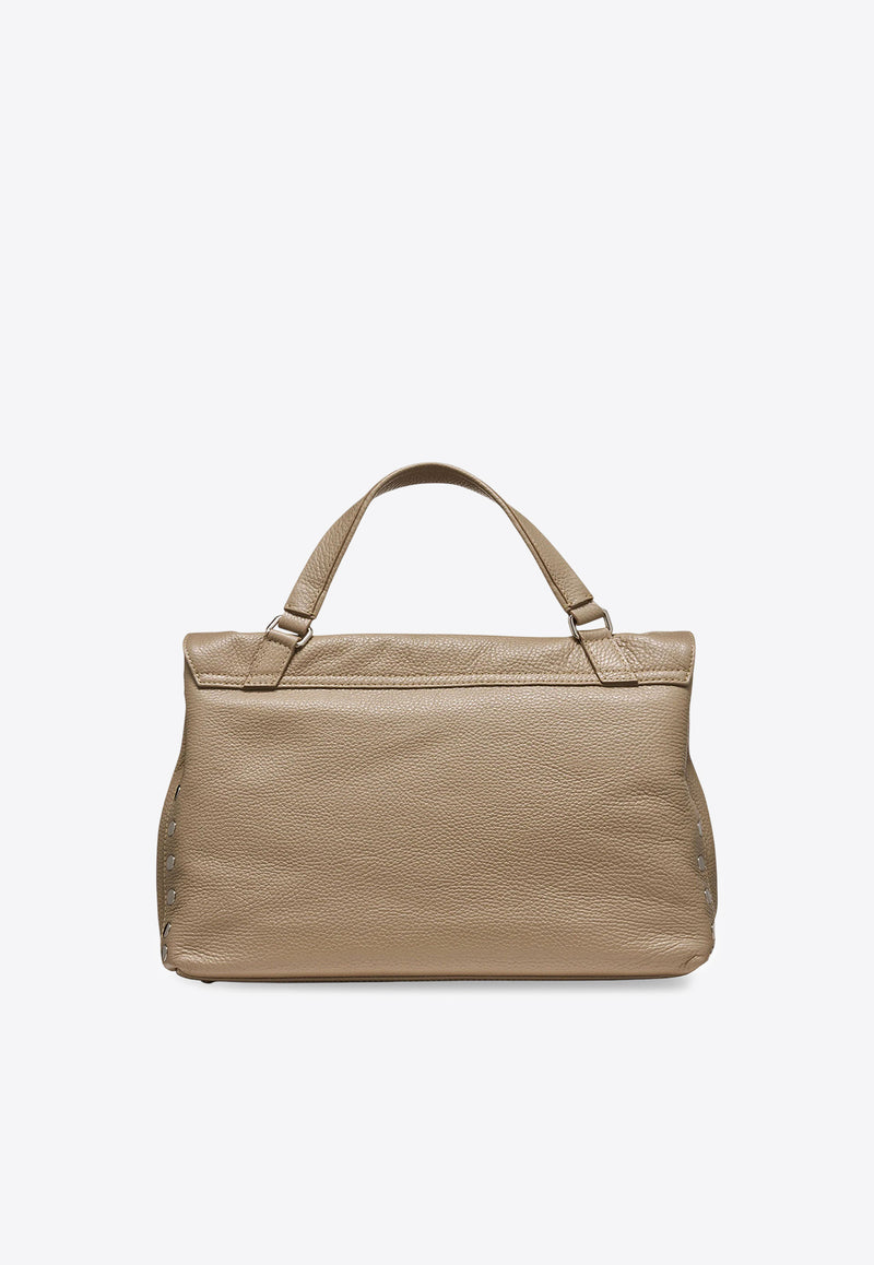 Zanellato Medium Postina Leather Shoulder Bag Gray 0680100050000MZ0160_Graycreta_35065876