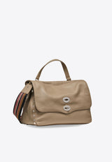 Zanellato Medium Postina Leather Shoulder Bag Gray 0680100050000MZ0160_Graycreta_35065876
