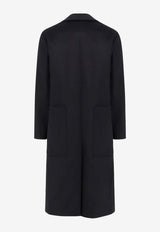 Paltò Ganzo Double-Breasted Wool Coat Black B51PUGANZCASNER_Black_35066091