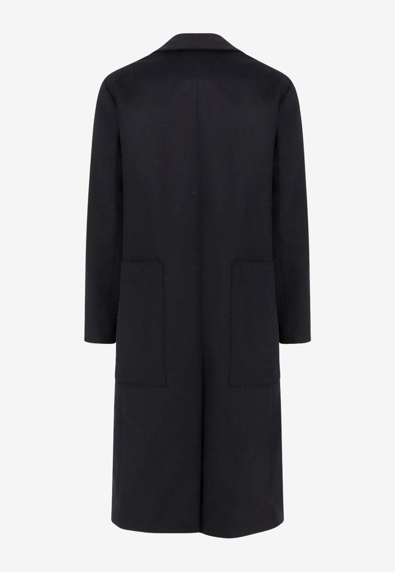 Paltò Ganzo Double-Breasted Wool Coat Black B51PUGANZCASNER_Black_35066091