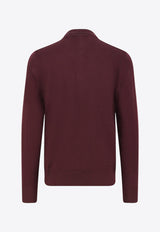 Burberry Wool Polo Sweater Mahogany 8113790C1494_MAHOGANY RED_34795061