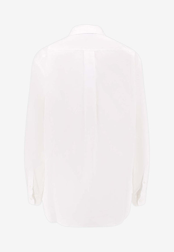 Coperni Logo Plaque Long-Sleeved Shirt White COPCH65F2010WHT_White_35065884