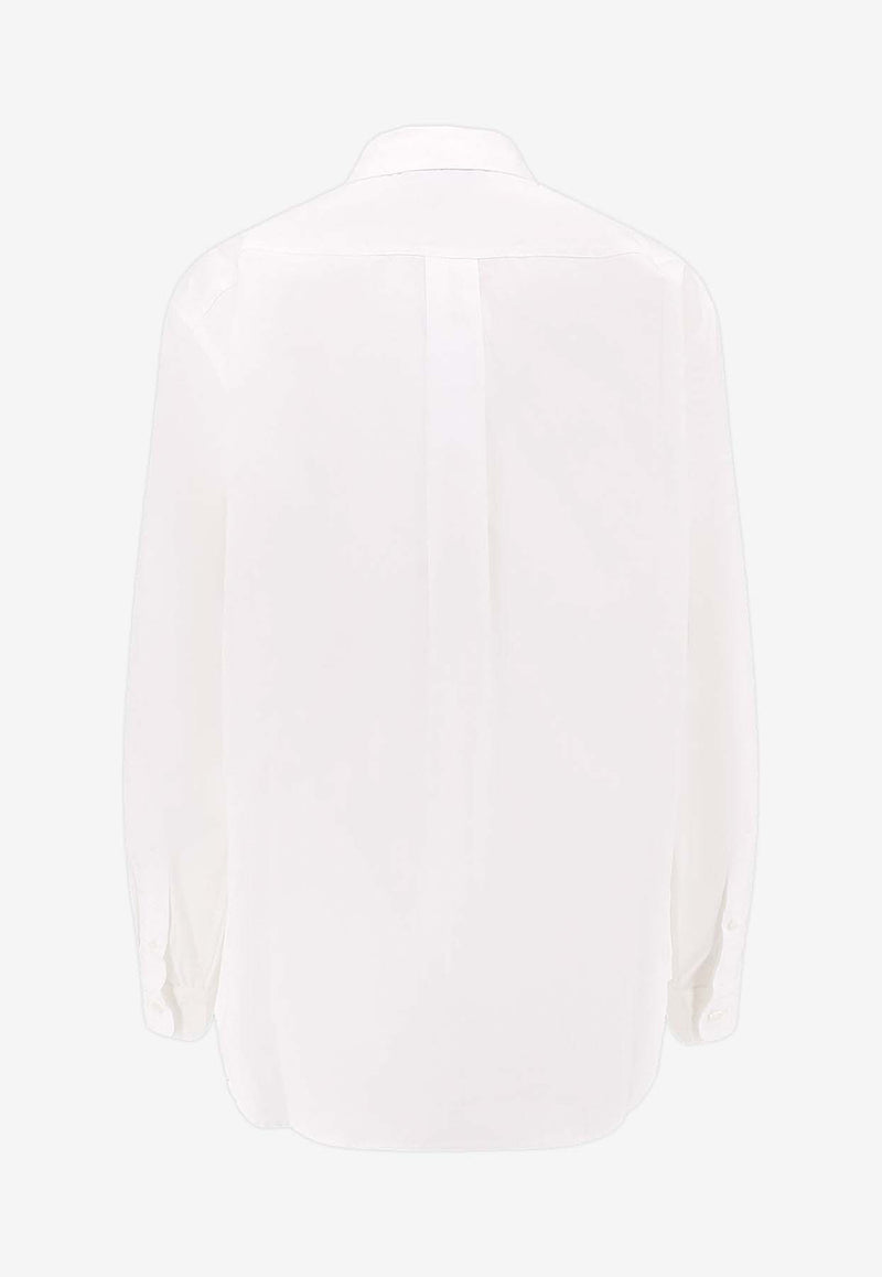 Coperni Logo Plaque Long-Sleeved Shirt White COPCH65F2010WHT_White_35065884