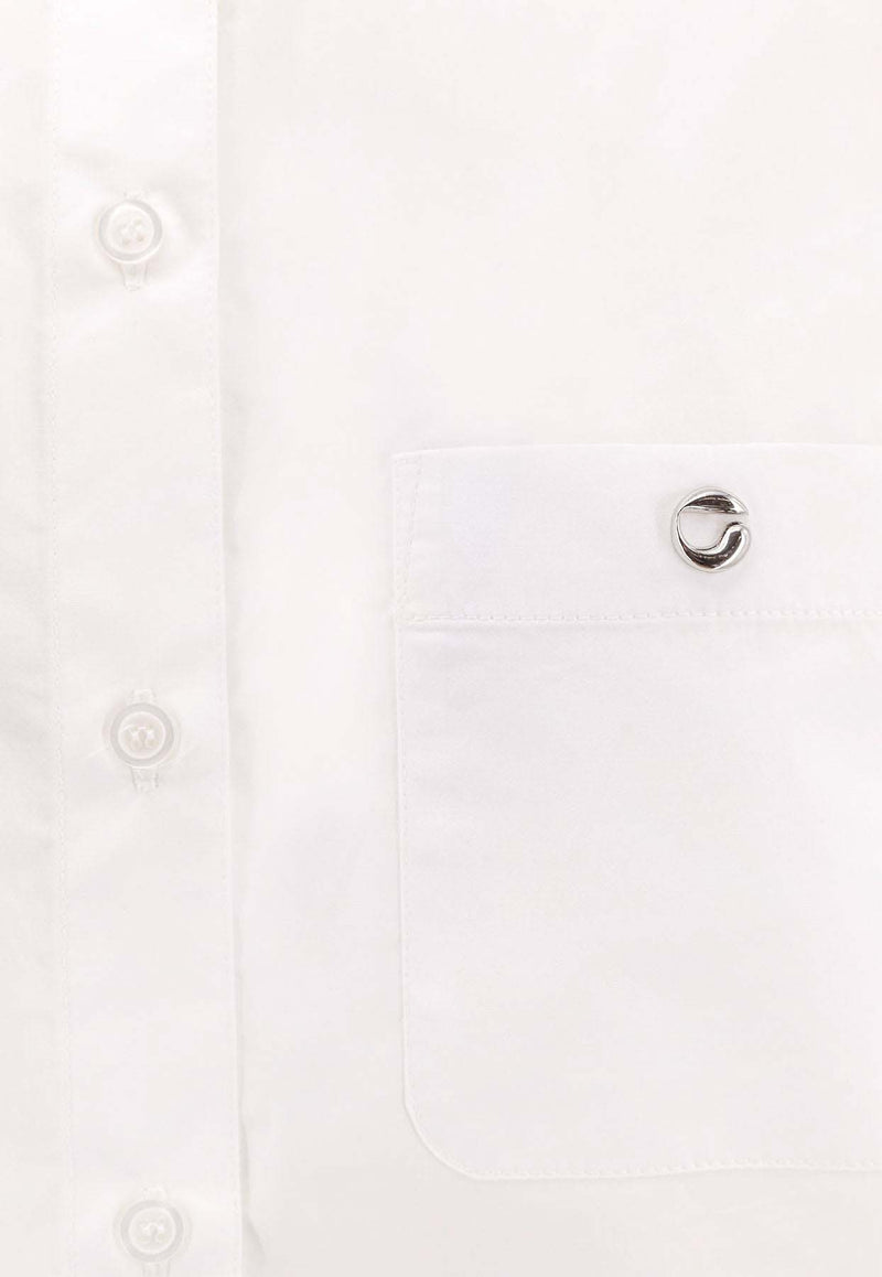 Coperni Logo Plaque Long-Sleeved Shirt White COPCH65F2010WHT_White_35065884