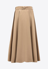 Burberry Belted Midi Skirt Clay 8113541A3324_Clay Brown_29844553