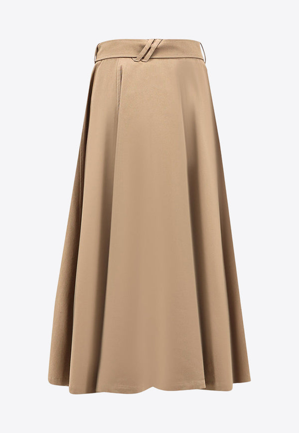 Burberry Belted Midi Skirt Clay 8113541A3324_Clay Brown_29844553