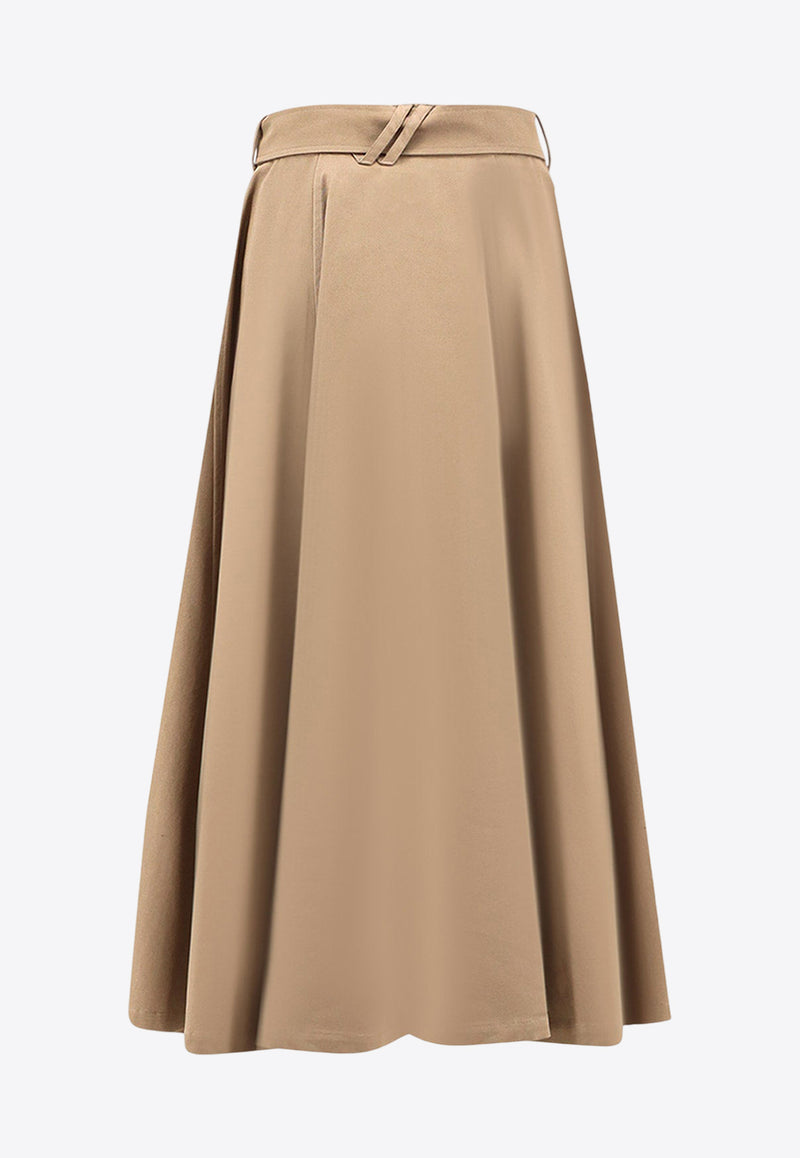 Burberry Belted Midi Skirt Clay 8113541A3324_Clay Brown_29844553