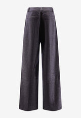 Hugo Boss Taflong Wool-Blend Pants Blue 50547679408_Blue_30893646