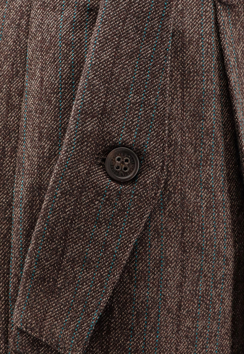 Golden Goose DB Wool Tailored Pants Brown GWP02463P00209483120_COCOA BROWN/TURQUOISE_29856964