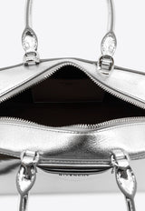 Givenchy Small Antigona East-West Shoulder Bag in Laminated Leather Silver BB5130B29U934_LIGHT SILVERY_29840092