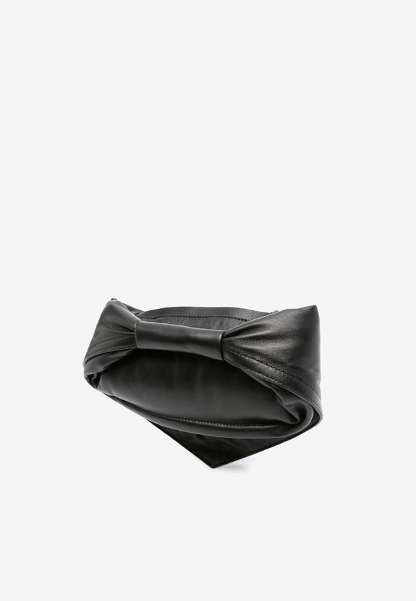 Federico Cina Mini Tortellino Nappa Leather Handbag Black MTB0101_BLACK