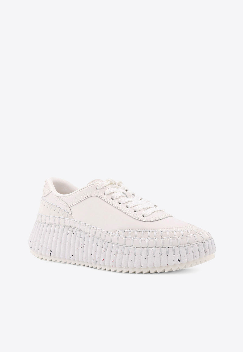 Chloé Nama Low-Top Sneakers White CHC24S00RBD100_Brilliant White_29842613