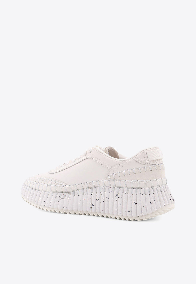 Chloé Nama Low-Top Sneakers White CHC24S00RBD100_Brilliant White_29842613