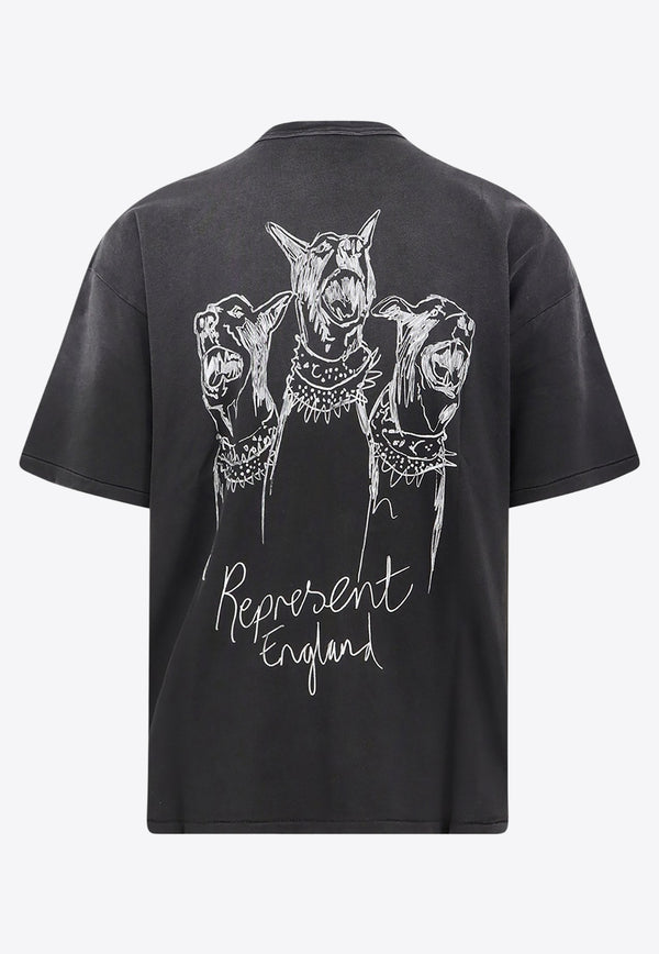 Represent Hand Drawn Thoroughbred Faded T-shirt Black MLM10038303_AGED BLACK_29840655