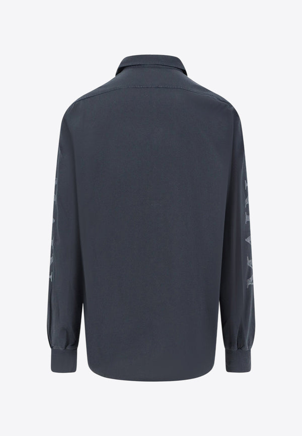 Balenciaga Main Character Long-Sleeved Faded Shirt Black 850260TTVB91083_FADED BLACK_30005035